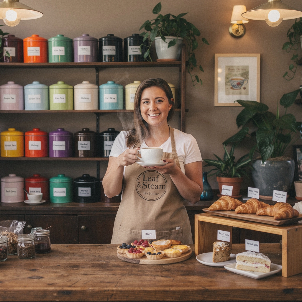 色とりどりの茶葉が見えるティーセレクションの画像